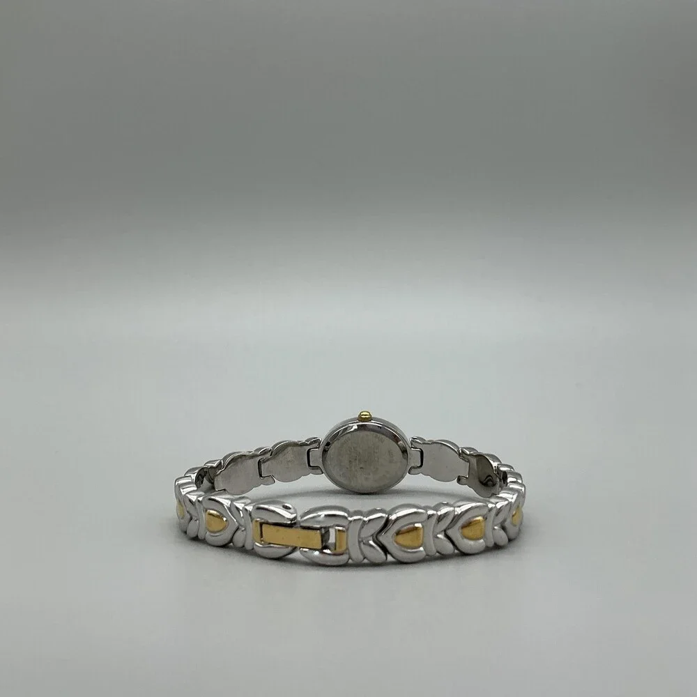 Elgin ELA259 Womens Watch 16mm Champagne Dial Silver Tone New Battery 7